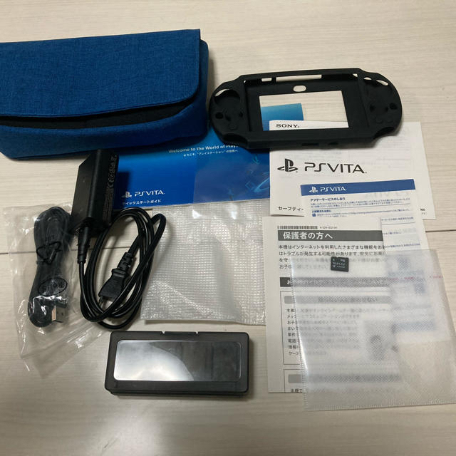 PlayStation Vita(プレイステーションヴィータ)のPlayStation®Vita 2000 WiFi アクア/ブルー エンタメ/ホビーのゲームソフト/ゲーム機本体(携帯用ゲーム機本体)の商品写真