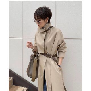 アメリヴィンテージ(Ameri VINTAGE)のASYMMETRY STAND COLLAR COAT Ameri (ロングコート)