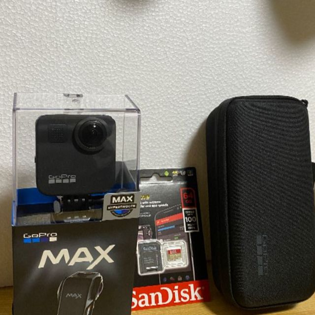 GoPro Max +純正ケース+64GB SD 正規品 即日発送 開封のみ