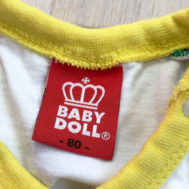 BABYDOLL(ベビードール)の83：BABY DOLL ロゴTシャツ 80【即購入OK】 キッズ/ベビー/マタニティのベビー服(~85cm)(Ｔシャツ)の商品写真