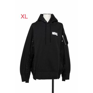 サカイ(sacai)のNike x sacai Hoodie Black 黒 XL ブラック(パーカー)