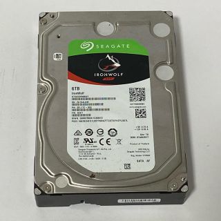 Seagate IronWolf 3.5" 6TB シーゲート アイアンウルフ(PCパーツ)