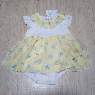 キムラタン(キムラタン)の新品　女の子用　ロンパース　80(ロンパース)