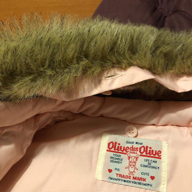 OLIVEdesOLIVE(オリーブデオリーブ)のオリーブデオリーブ　エンジ色ベスト キッズ/ベビー/マタニティのキッズ服女の子用(90cm~)(ジャケット/上着)の商品写真