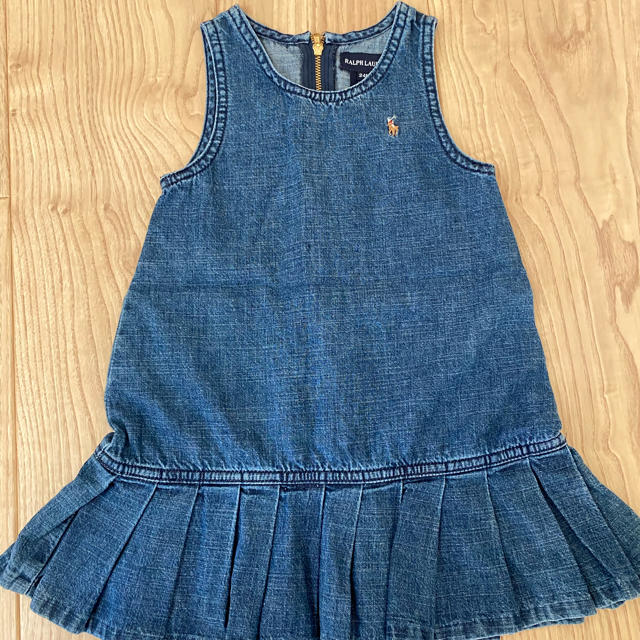 Ralph Lauren(ラルフローレン)のラルフローレンジーンズジャンパースカート　24M キッズ/ベビー/マタニティのキッズ服女の子用(90cm~)(ワンピース)の商品写真