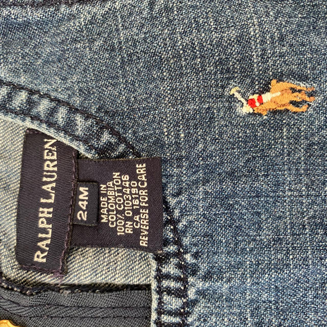 Ralph Lauren(ラルフローレン)のラルフローレンジーンズジャンパースカート　24M キッズ/ベビー/マタニティのキッズ服女の子用(90cm~)(ワンピース)の商品写真