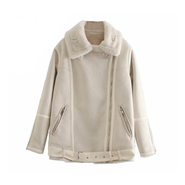 ZARA - 秋冬新作☃️2586◆2color ボア ライダース ジャケット コート