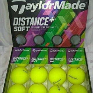 テーラーメイド(TaylorMade)の【新品】テーラーメイド ゴルフボール ディスタンス+ ソフト イエロー　1ダース(その他)