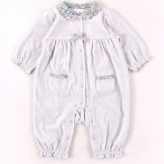 ベベ(BeBe)の♡美品♡bebe reduction♡ベロアリバティカバーオール♡(カバーオール)