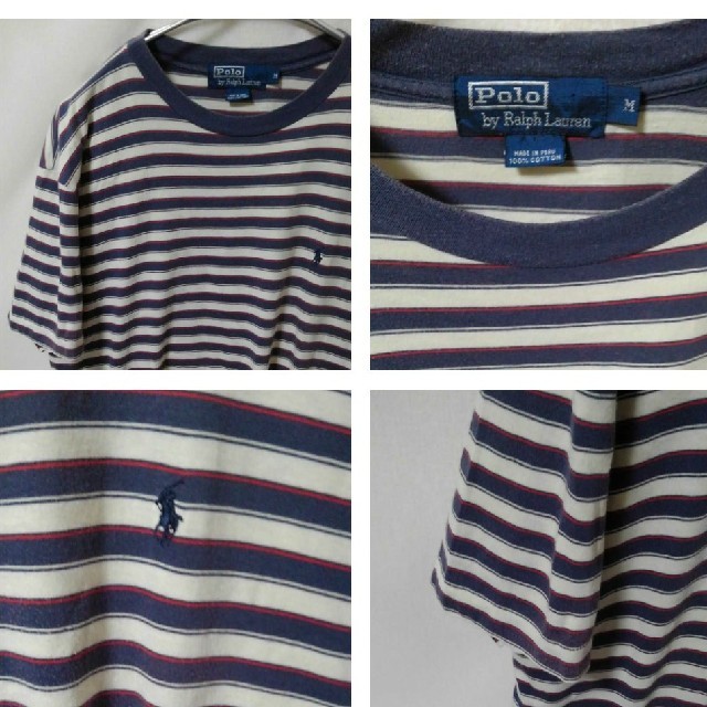 Ralph Lauren(ラルフローレン)の美品 RALPH LAUREN ラルフローレン ボーダー Tシャツ メンズのトップス(Tシャツ/カットソー(半袖/袖なし))の商品写真