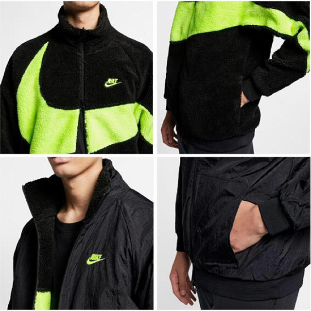 NIKE(ナイキ)の新品 L  NIKE ビッグ スウォッシュ ボア ジャケット メンズのジャケット/アウター(ブルゾン)の商品写真