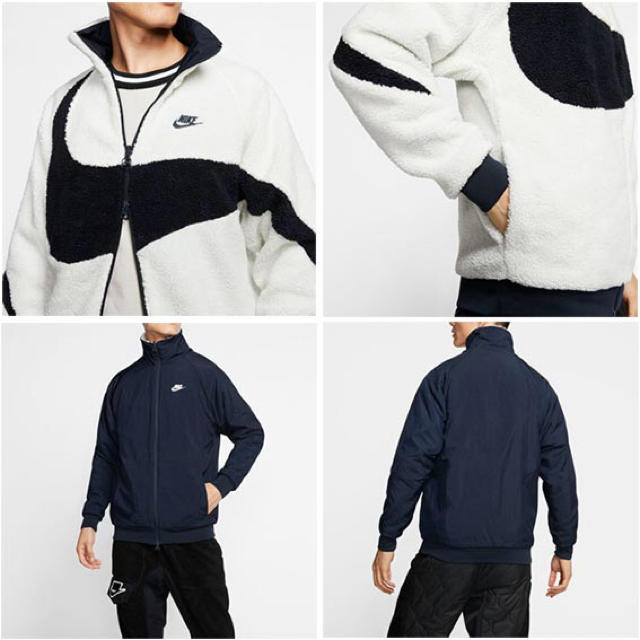 NIKE(ナイキ)の新品 L NIKE ビッグ スウォッシュ ボア ジャケット メンズのジャケット/アウター(ブルゾン)の商品写真