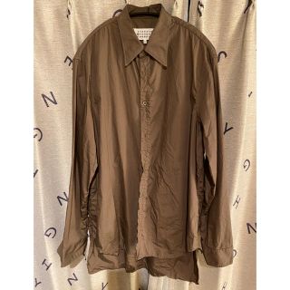 マルタンマルジェラ(Maison Martin Margiela)のmaison margiela シャツ 18ss タグ、替えボタン付き(シャツ)