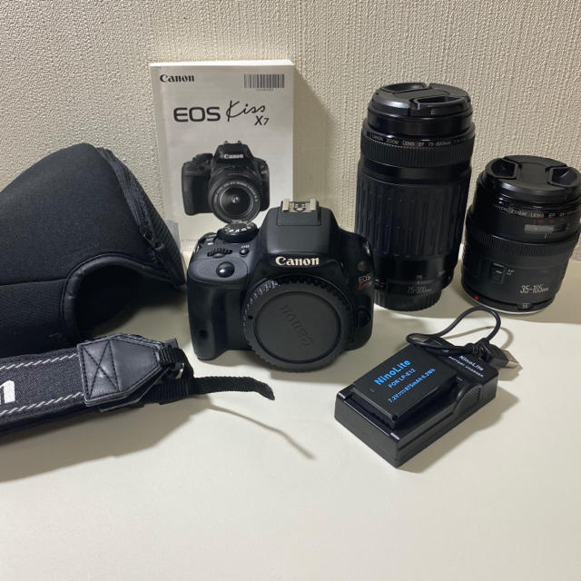 ☆ミーコ様専用出品☆Canon EOS Kiss X7 Wズームレンズセット-