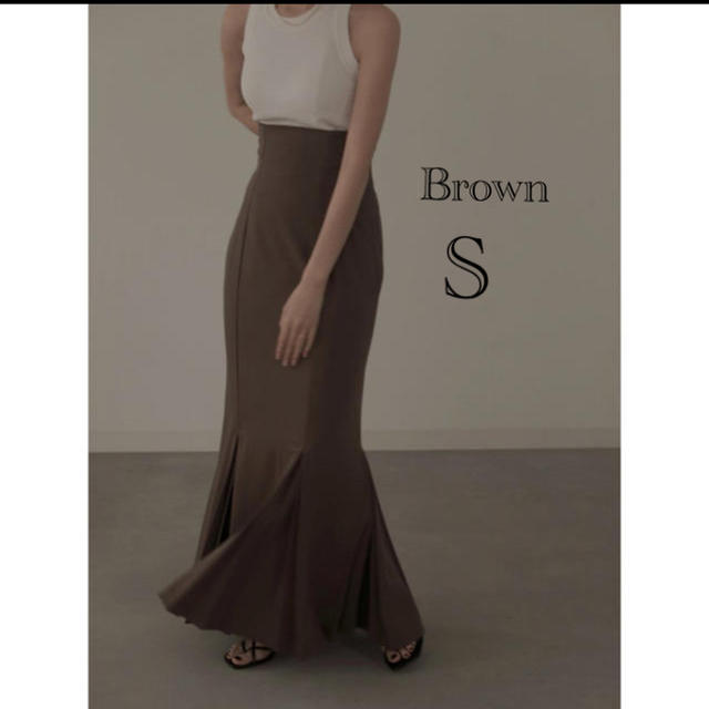 TODAYFUL - louren mermaid pleats skirt  brown S ロングスカート 新品登場