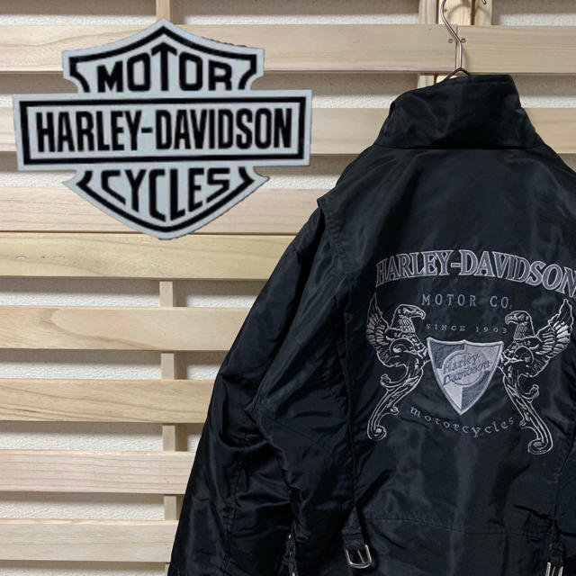 Harley Davidson(ハーレーダビッドソン)のHARLEY DAVIDSON ハーレーダビッドソン★ナイロンジャケット  レディースのジャケット/アウター(ライダースジャケット)の商品写真