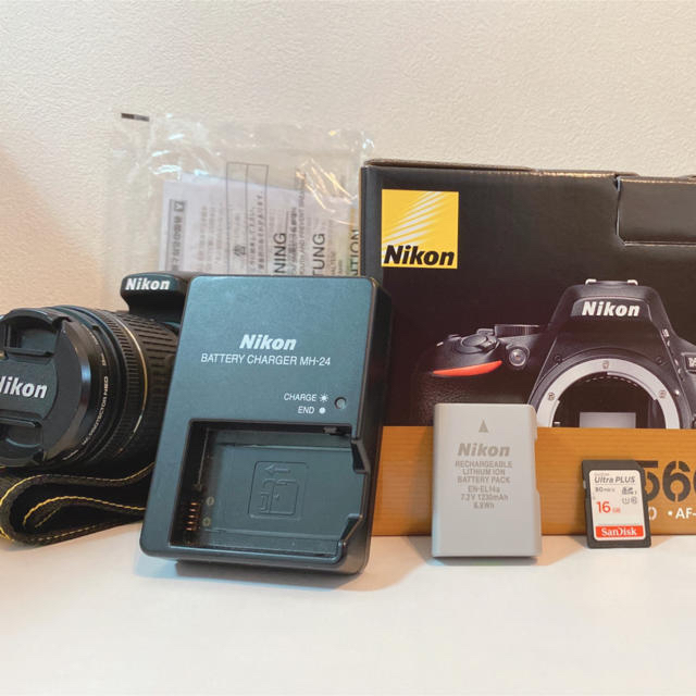 カーキ×インディゴ 【美品】Nikon D5600 18-55 VR Kit おまけ付き