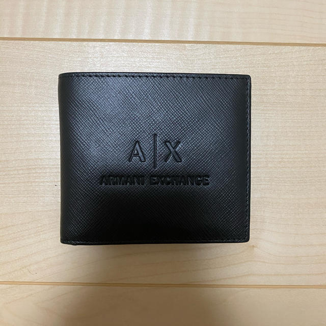 新品 アルマーニ ARMANI EXCHANGE 2つ折り財布 ブラック