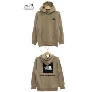 ザノースフェイス(THE NORTH FACE)の最安【M】ノースフェイス パーカー ツイルベージュ スクエアロゴ NT12034(パーカー)