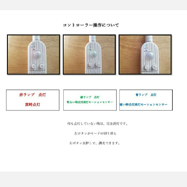 人気商品 表紙のお色です*省エネになる　人感LED自動センサーライト インテリア/住まい/日用品のライト/照明/LED(蛍光灯/電球)の商品写真