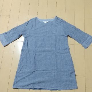 七分袖 カットソー 綿100% M(カットソー(長袖/七分))