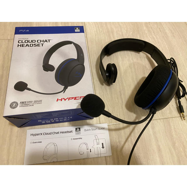 PlayStation4(プレイステーション4)のPS4対応 Kingston HyperX Cloud Chat Headset スマホ/家電/カメラのオーディオ機器(ヘッドフォン/イヤフォン)の商品写真