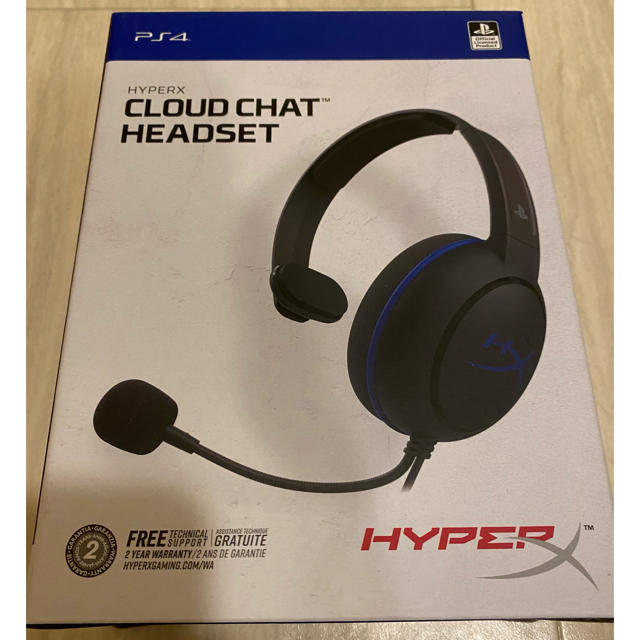 PlayStation4(プレイステーション4)のPS4対応 Kingston HyperX Cloud Chat Headset スマホ/家電/カメラのオーディオ機器(ヘッドフォン/イヤフォン)の商品写真