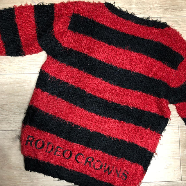 RODEO CROWNS WIDE BOWL(ロデオクラウンズワイドボウル)のRODEO CROWNS KIDS＊ニット　Lサイズ キッズ/ベビー/マタニティのキッズ服女の子用(90cm~)(カーディガン)の商品写真