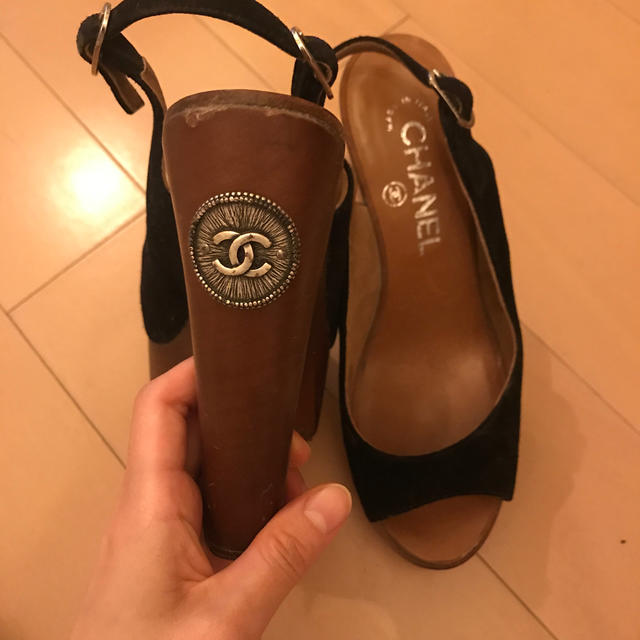 シャネル CHANEL ヒール サンダル パンプス 靴 CCマーク lauto.com.br