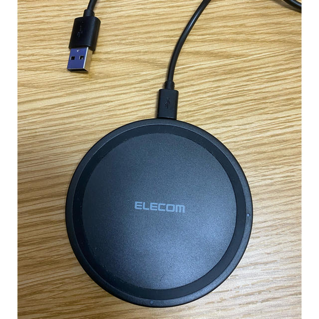 ELECOM(エレコム)の【美品！早い者勝ち！】ELECOM W-QA03BK スマホ/家電/カメラのスマートフォン/携帯電話(バッテリー/充電器)の商品写真