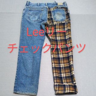 リー(Lee)のLeeリーチェックパンツ ジーンズ　デニム(デニム/ジーンズ)