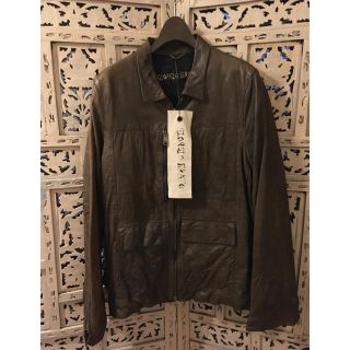 ジョルジオブラット(GIORGIO BRATO)の新品 GIORGIO BRATO 定番 ラムレザーJK BROWN 48(レザージャケット)