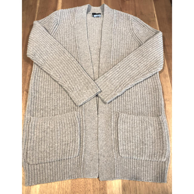 theory(セオリー)のtheory ・wool100%  ライトグレーカーディガン レディースのトップス(カーディガン)の商品写真