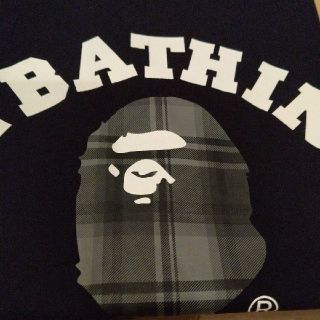 アベイシングエイプ(A BATHING APE)の【新品未使用】A BATHING APE カレッジ チェックTシャツ(Tシャツ/カットソー(半袖/袖なし))