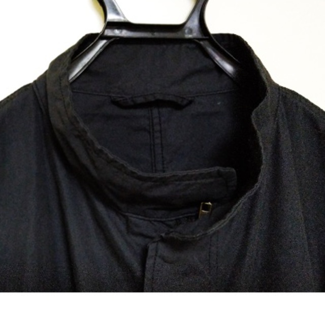 GU(ジーユー)のGUモッズコート　ブラック　Sサイズ メンズのジャケット/アウター(モッズコート)の商品写真