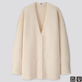 ユニクロ(UNIQLO)の☆美品☆ Uniqlo U オーバーサイズミラノリブカーディガン XS (ニット/セーター)