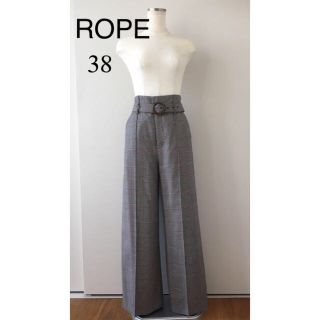 ロペ(ROPE’)のロペ♡ ハイウエストワイドパンツ  グレンチェック(カジュアルパンツ)