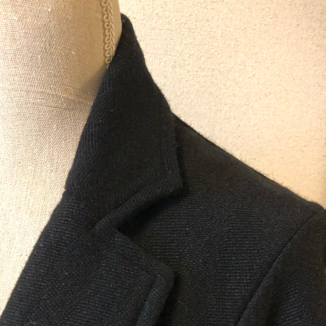 Hug O War(ハグオーワー)のcloth&cross ウールコート 黒　ハグオーワー レディースのジャケット/アウター(ロングコート)の商品写真
