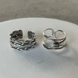 Cross winding knot ring set(リング(指輪))