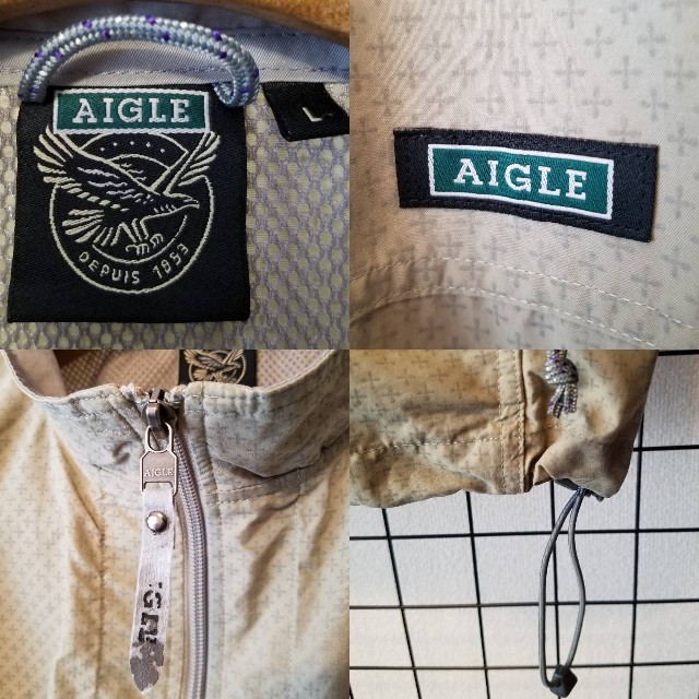 AIGLE(エーグル)のAIGLE ブランドロゴ刺繍入り Zip ナイロンベスト Nylon Vest メンズのトップス(ベスト)の商品写真