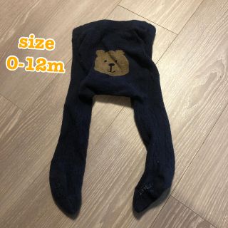 ベビーギャップ(babyGAP)のGAP くまちゃんタイツ　紺(靴下/タイツ)