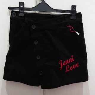 ジェニィ(JENNI)のJENNIブラックコーデュロイスカート風ショートパンツ150新品(パンツ/スパッツ)