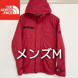 ザノースフェイス(THE NORTH FACE)の美品 THE NORTH FACE マウンテンパーカー 裏地付 メンズM レッド(マウンテンパーカー)