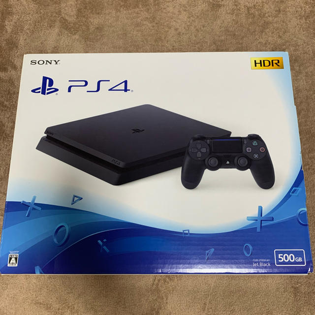 PlayStation4(プレイステーション4)のPS4 本体（CUH-2100AB01 BLACK 500GB） エンタメ/ホビーのゲームソフト/ゲーム機本体(家庭用ゲーム機本体)の商品写真