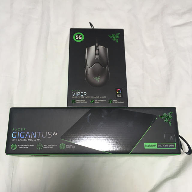 razer viper マウスパッドセット　極美品　RAZER VIPER