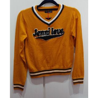 ジェニィ(JENNI)のJENNIマスタードカラーニットカットソー150センチ新品(ニット)