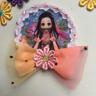 鬼滅の刃 ねづこ  ワッペン ハンドメイド❣️(外出用品)