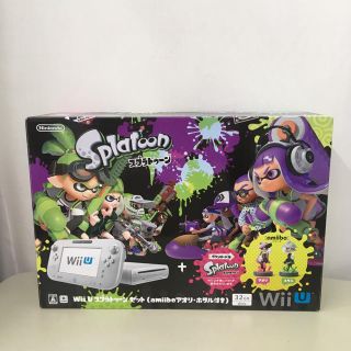 ウィーユー(Wii U)の【新品】Wii U スプラトゥーン セットamiibo 付き❗️送料込み❗️(家庭用ゲーム機本体)