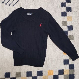 ポロラルフローレン(POLO RALPH LAUREN)のろこまる様Ralph Lauren　Vネックケーブル編みニット(ニット)