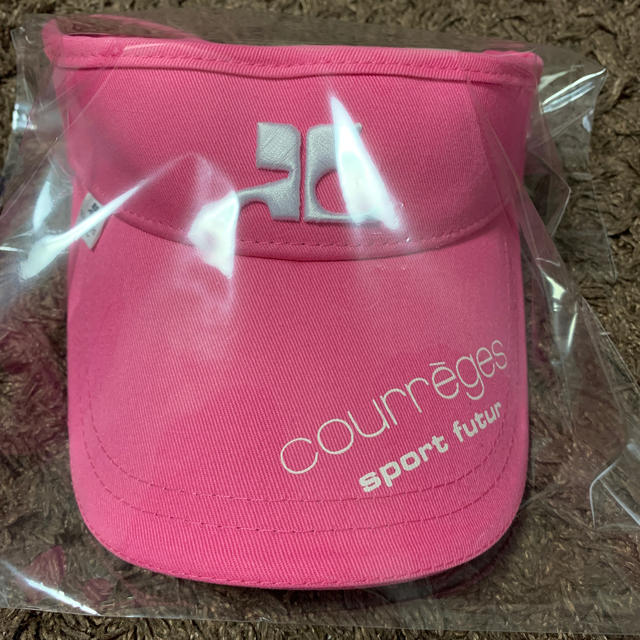 Courreges(クレージュ)のグレージュ バイザー   ここあ様 専用となります メンズの帽子(サンバイザー)の商品写真